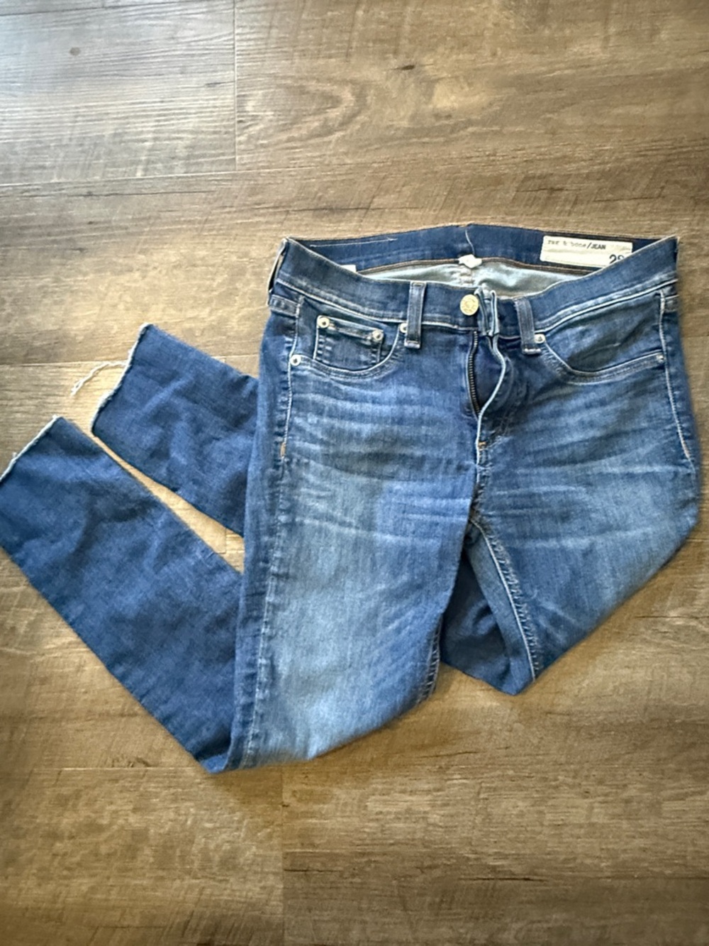 rag & bone Women's Skinny Jeans - Blue Wash